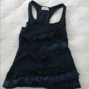 abercrombie ruffled tank top